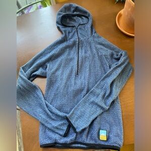 Senchi Alpha 90 Hoodie w/ Half Zip - Vintage Indigo